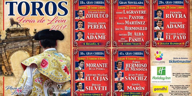 Presentan corridas para Feria de León 2017