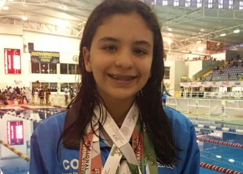 Sobresaliente Fernanda Sánchez, gana 4 medallas en natación para Guanajuato