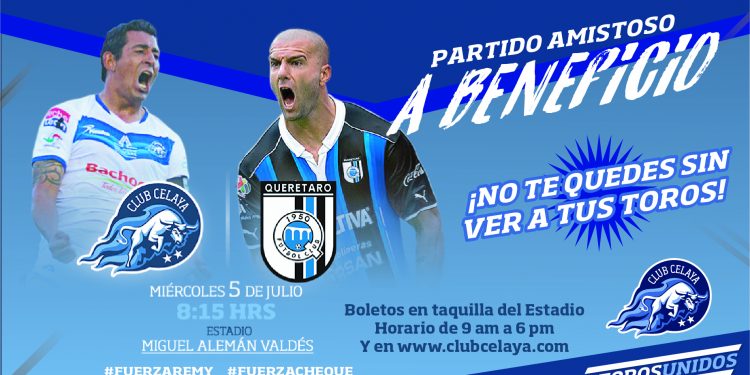 Se enfrentan Celaya y Querétaro en partido benéfico
