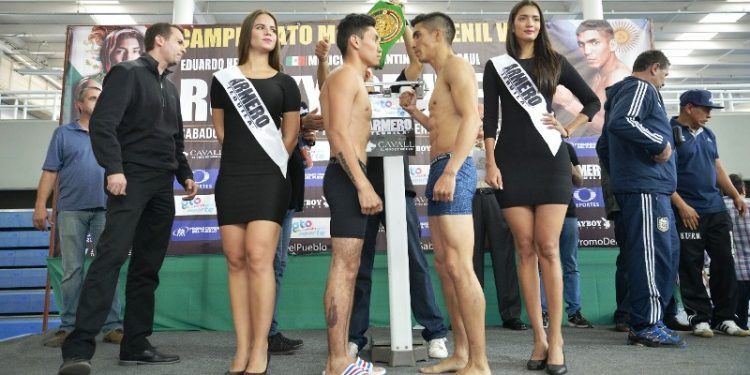 Sin problemas el pesaje del Campeonato Mundial Juvenil de peso superpluma (CMB)