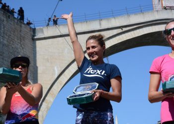 Adriana Jiménez gana Serie Mundial de Clavados de Altura en Bosnia