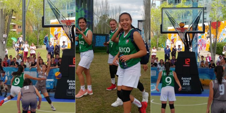 Par de triunfos en arranque de México en basquetbol 3×3 en Buenos Aires 2018