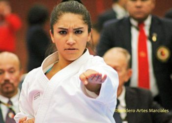 Compite Cinthia de la Rúe en Campeonato Mundial de Karate Senior en Madrid