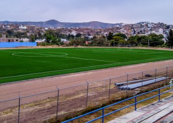 Así luce la nueva cancha de futbol en Guanajuato Capital