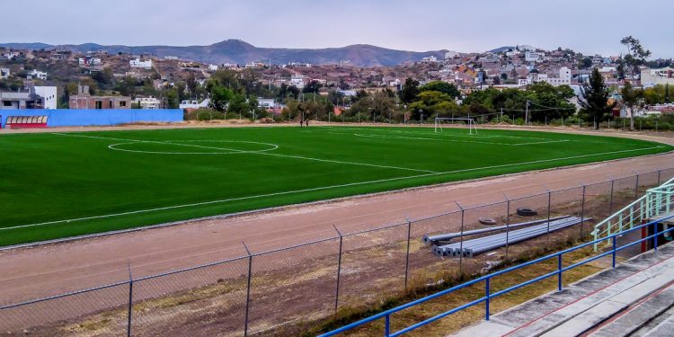 Así luce la nueva cancha de futbol en Guanajuato Capital