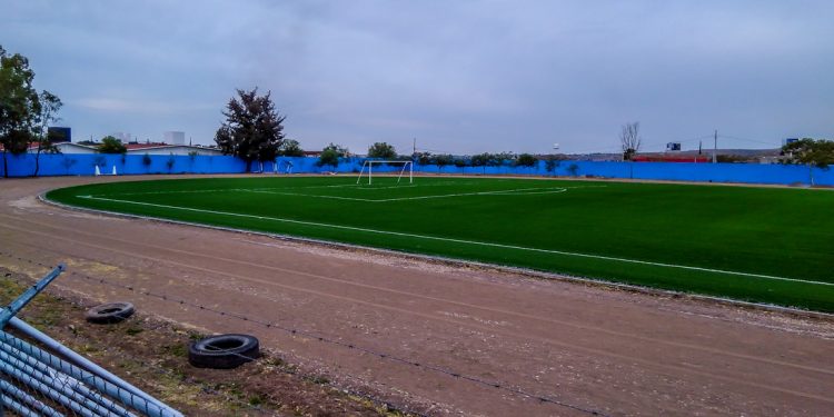 Así luce la nueva cancha de futbol en Guanajuato Capital