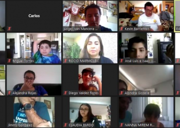 Abril Martínez y Eduardo Pardo comparten experiencias en reunión virtual con celayenses