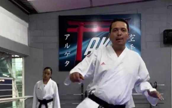 Erick Argueta, sensei de Karate Do, ofrece clase virtual.
