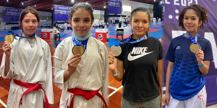 Sobresalen karatecas leoneses en selectivo nacional