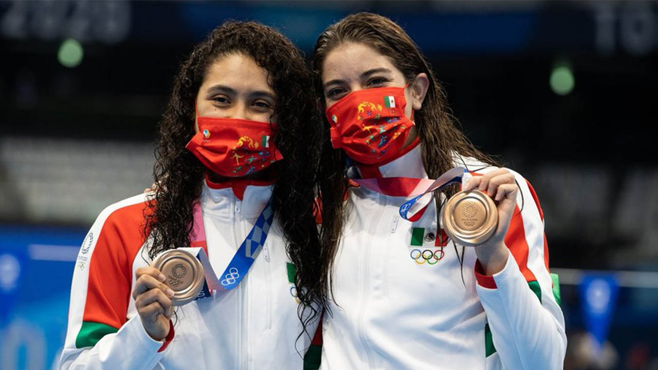 México tiene una nueva medalla en clavados, Alejandra y Gaby son bronce en sincronizados 10m
