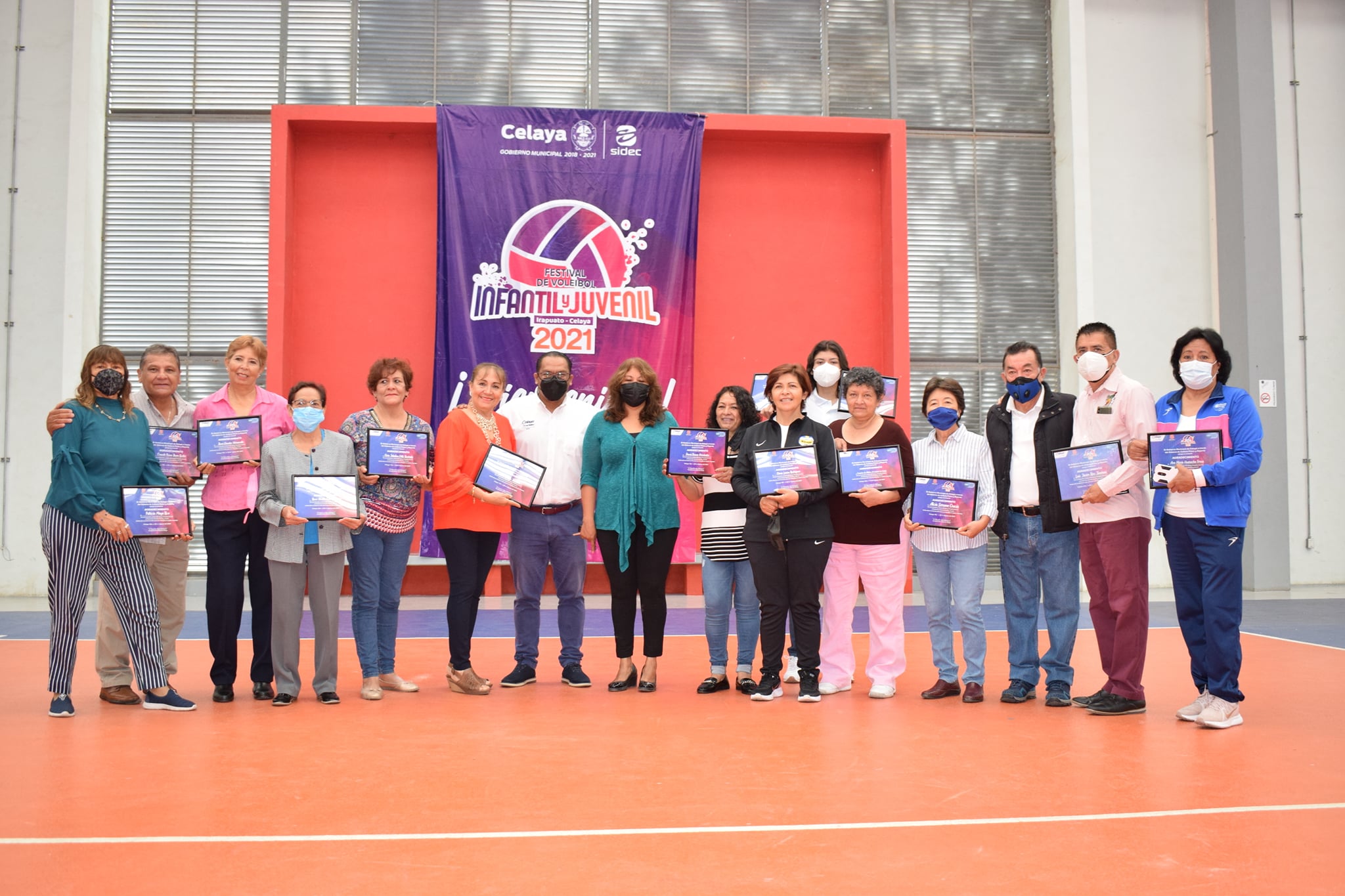 Reconocen a colaboradores del Festival Infantil y Juvenil de Voleibol 2021