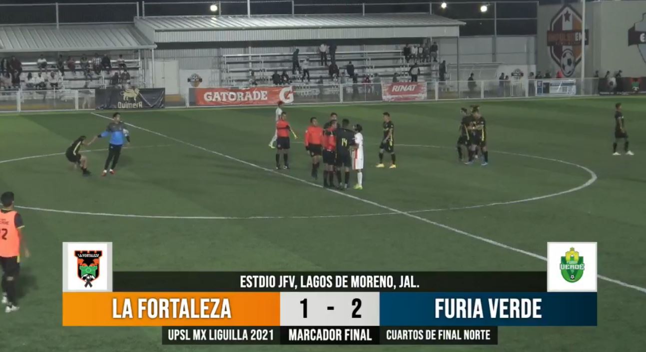 Furia Verde toma ventaja sobre La Fortaleza FC en la liguilla de la UPSL MX
