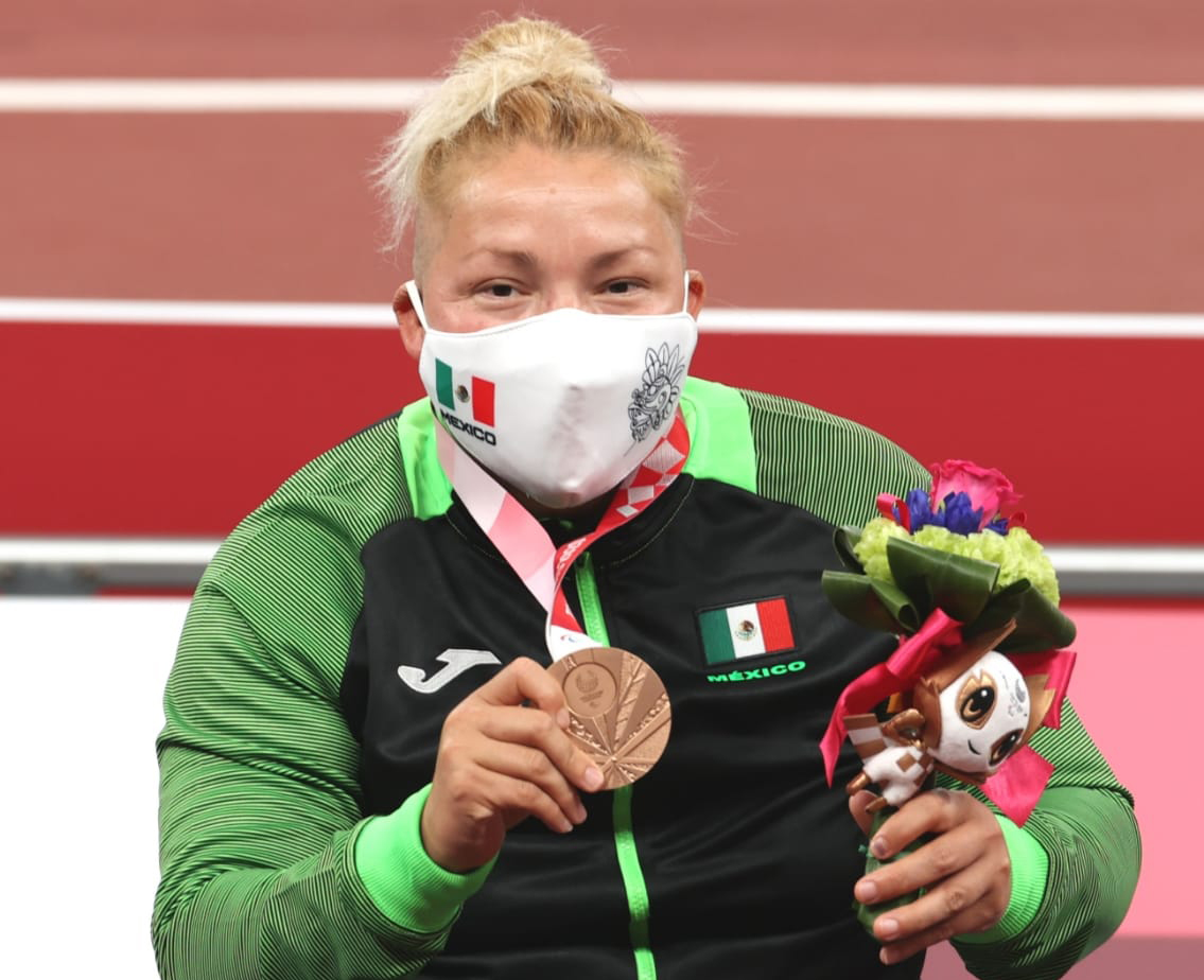 Rosa María Guerrero logra bronce en para atletismo de Tokio 2020