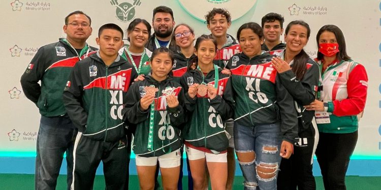 Pesistas ganan tres medallas en el Campeonato Mundial Sub-17 en Arabia Saudita