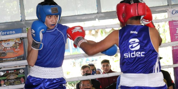 Choque de puños en Campeonato Municipal de Boxeo en Celaya rumbo a los Nacionales CONADE 2022