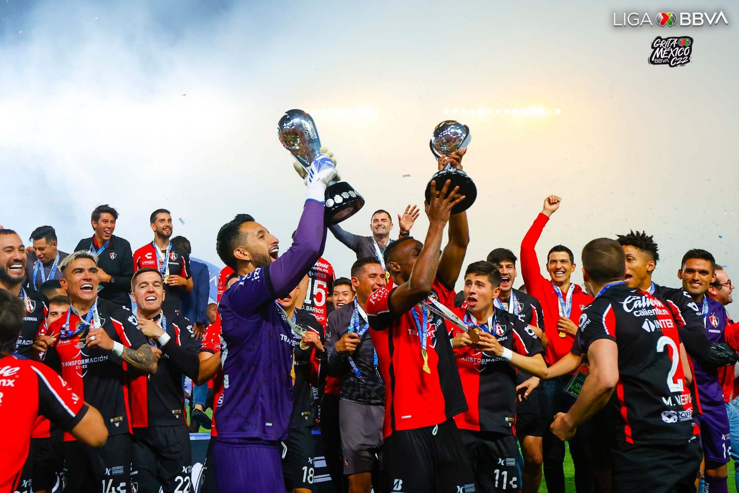 Atlas se erige bicampeón de la Liga Mx tras imponerse a Pachuca