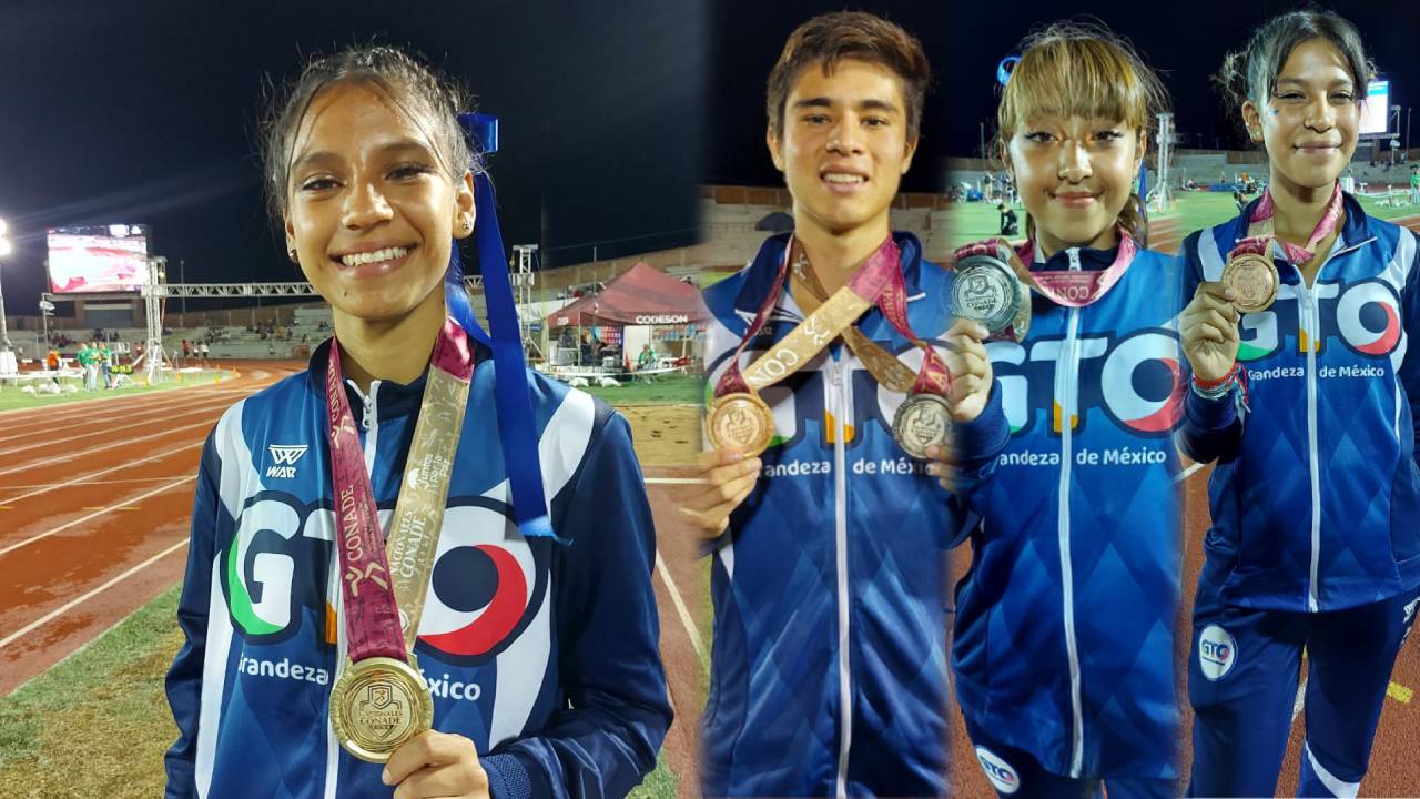 Guanajuato trae cuatro medallas más en el atletismo en Sonora