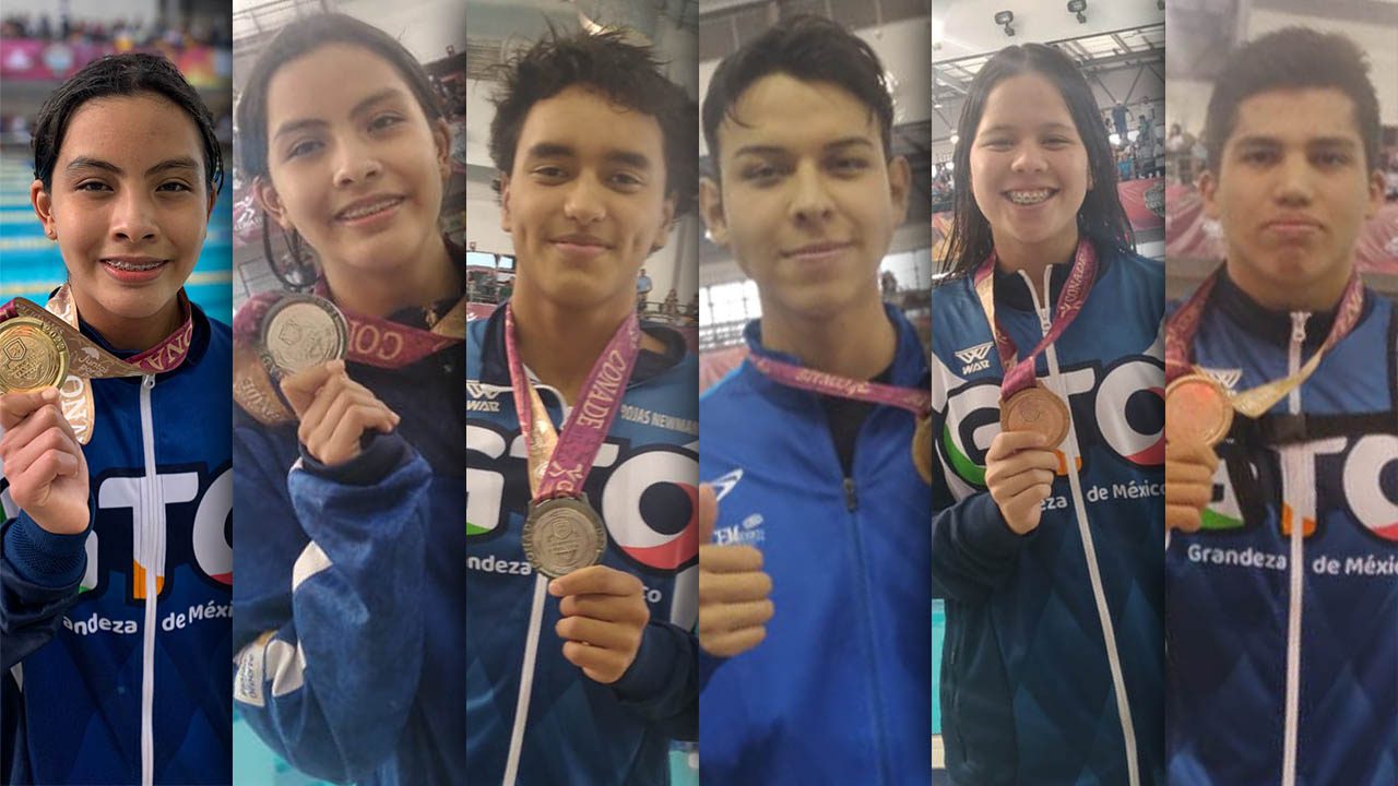 Suma natación guanajuatense 6 medallas en Nacionales CONADE
