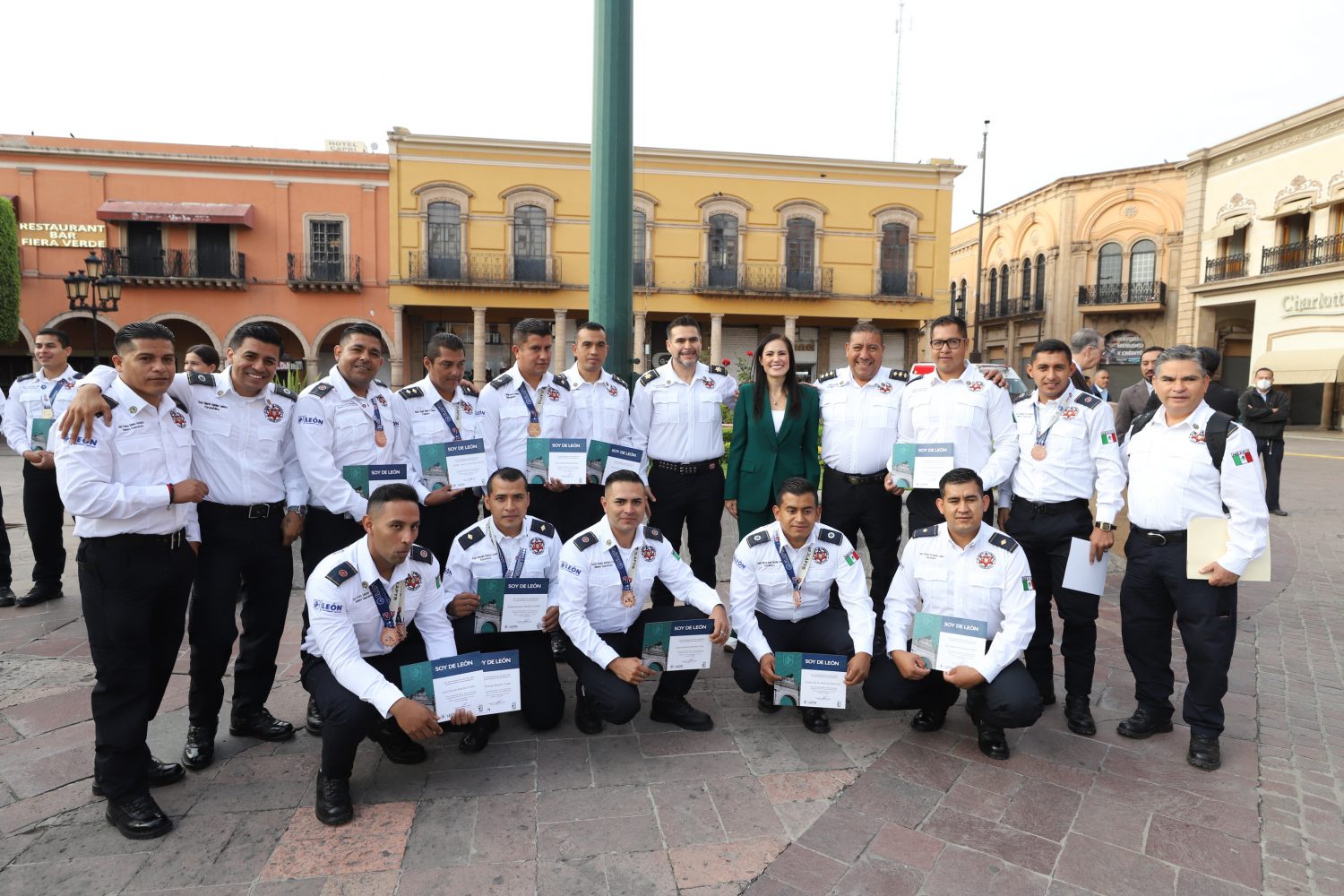 Entregan reconocimientos a Bomberos sobresalientes durante los Juegos Latinoamericanos de Policías y Bomberos 2022