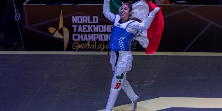 Leslie Soltero hace historia con oro en Mundial de Taekwondo Guadalajara 2022