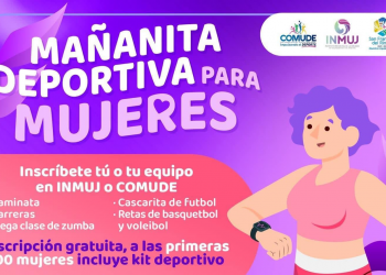 COMUDE e INMUJ SFR invitan a “Mañanita Deportiva para Mujeres”