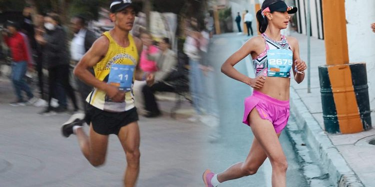 Rubén Chávez y Cristina Cruz ponen a Guanajuato en el top 5 del Maratón de Torreón