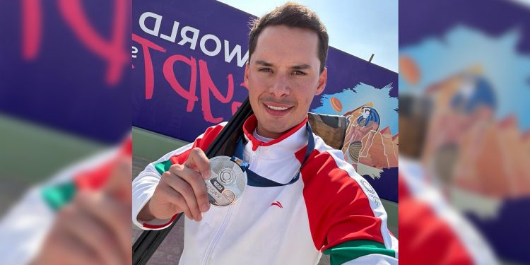 Guanajuatense Luis Gallardo gana plata en copa del mundo de tiro deportivo con escopeta