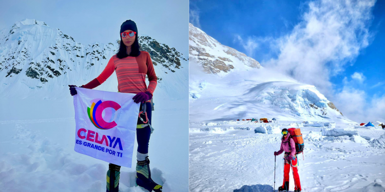 Regresa Elena Cortés de su expedición por el Monte Denali en Alaska