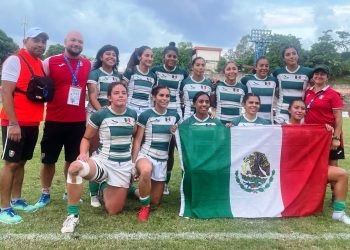 México se lleva la medalla de plata en el Rugby 7 femenil de los JCC 2023