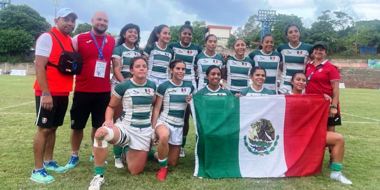 México se lleva la medalla de plata en el Rugby 7 femenil de los JCC 2023