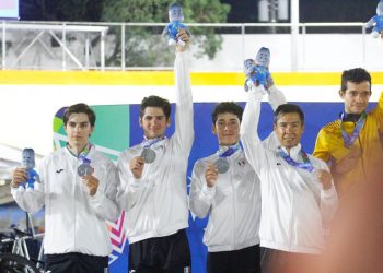 El equipo varonil de ciclismo de pista, integrado por el leonés Nacho Prado,  sumó otra plata para México