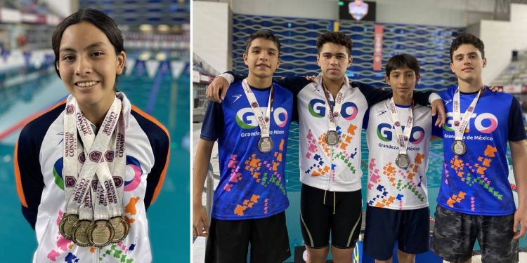 Cierra Guanajuato actuación dorada en natación