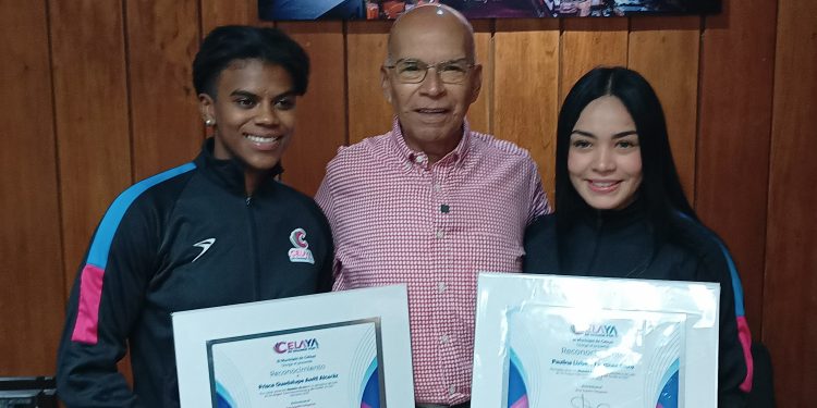 Atletas ‘Orgullo Celayense’ reciben reconocimiento del presidente municipal tras triunfo en los Juegos Centroamericanos y del Caribe