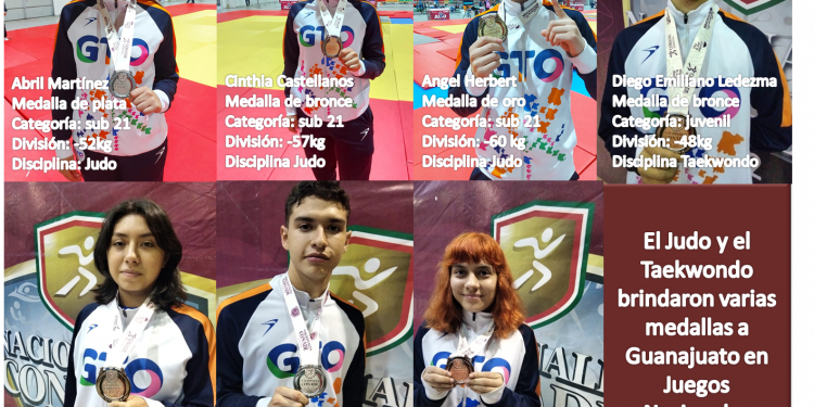 El Judo y el Taekwondo brindaron varias medallas a Guanajuato en Nacionales CONADE 2023