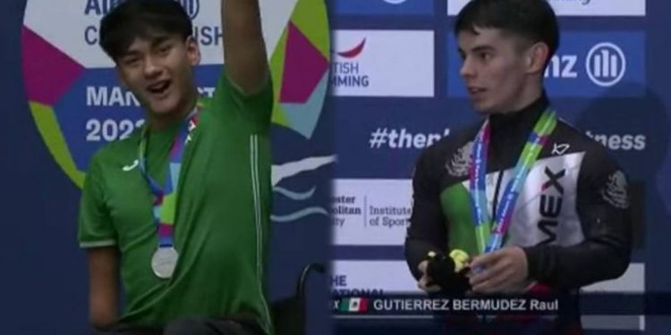 Ángel Camacho y Raúl Gutiérrez suben al podio en el Mundial de Paranatación