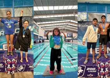 200 niños y jóvenes participan en Torneo de natación, «León, Capital Americana del deporte»