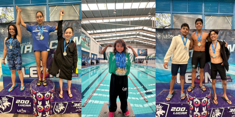 200 niños y jóvenes participan en Torneo de natación, «León, Capital Americana del deporte»