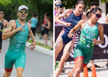 Confirman a Rodrigo González y Lizbeth Rueda para Santiago 2023 en triatlón