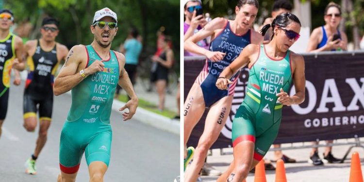 Confirman a Rodrigo González y Lizbeth Rueda para Santiago 2023 en triatlón