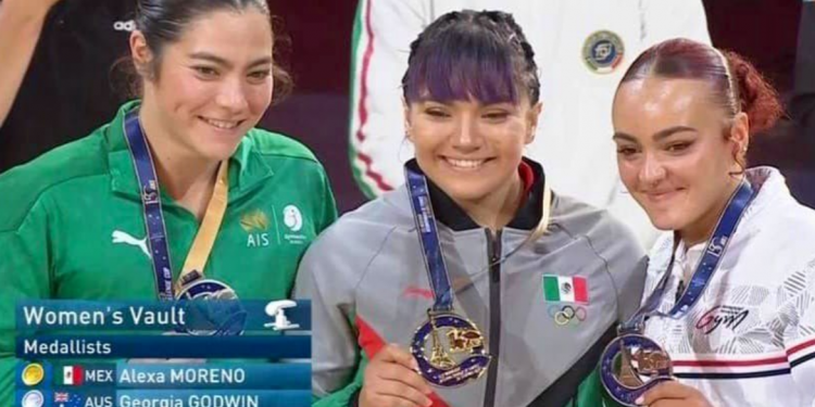 Alexa Moreno gana oro en Copa Mundial de Gimnasia Artística