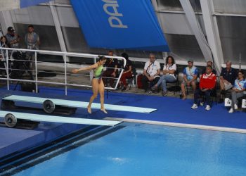 Se queda cerca Arantxa Chávez de la medalla en trampolín de 1m