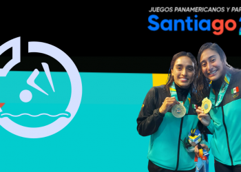 Oro para Arantxa Chávez y Paola Pineda en el trampolín 3 metros sincronizados