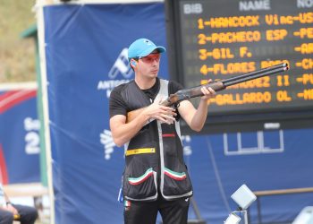 Finaliza Luis Gallardo sexto en la prueba skeet de tiro deportivo