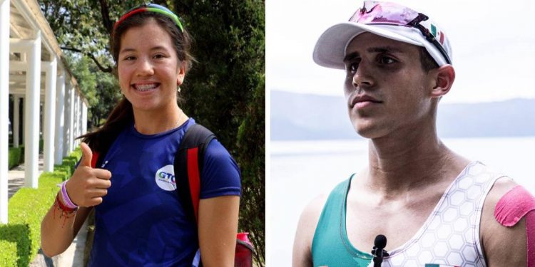 Ximena Castellanos y Hugo Reyes, van con selección de remo a Santiago 2023