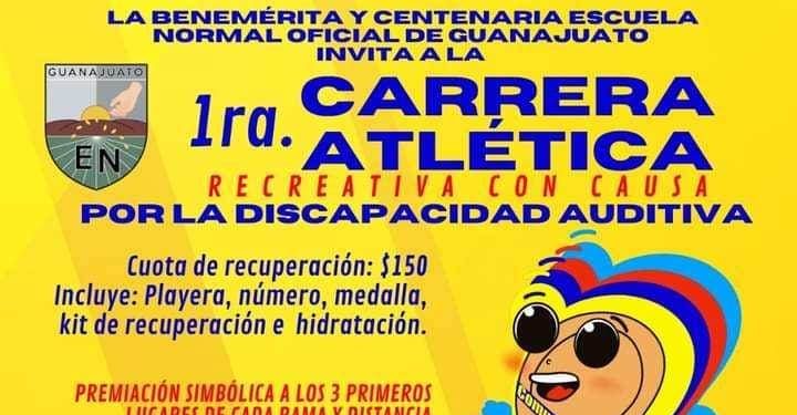 La EN de Guanajuato anuncia su Primera Carrera Atlética Recreativa con Causa: Apoya a la Discapacidad Auditiva