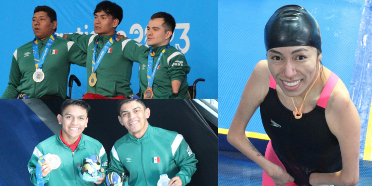 Guanajuatenses imponen 2 nuevos records y suman medallas para México en Santiago 2023