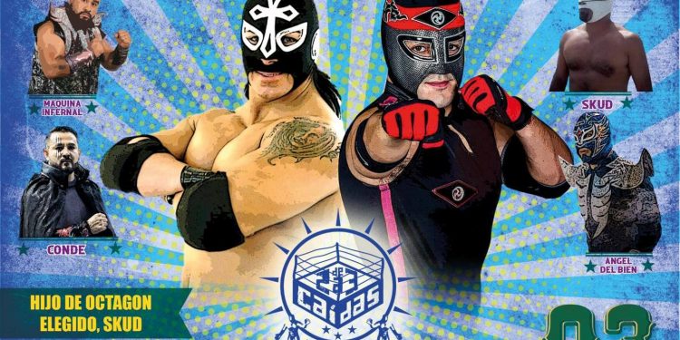 Invitan al Festival de Lucha Libre ‘2 de 3 caídas en la Deportiva del Estado