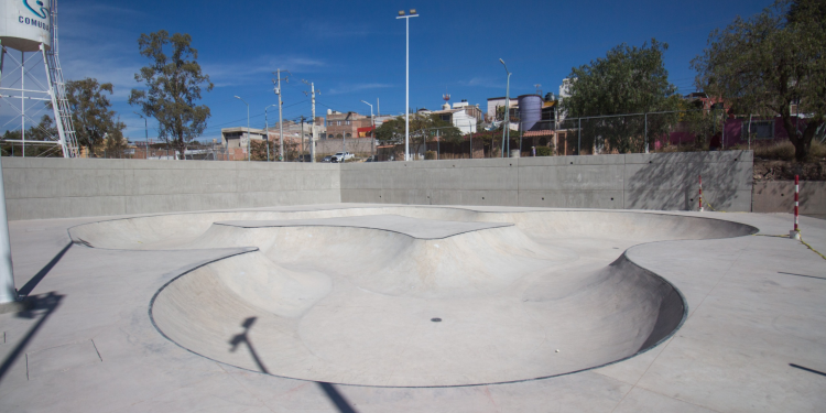 Termina construcción del bowl del skate-park en Guanajuato Capital