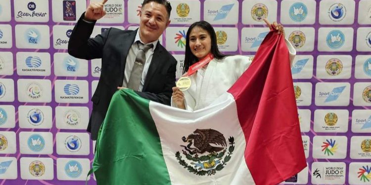 Isabel Huitrón se convierte en bicampeona del Mundial de Judo para Sordos