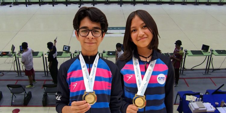 Doble medalla de oro para Guanajuato en tiro deportivo en Juegos Nacionales CONADE
